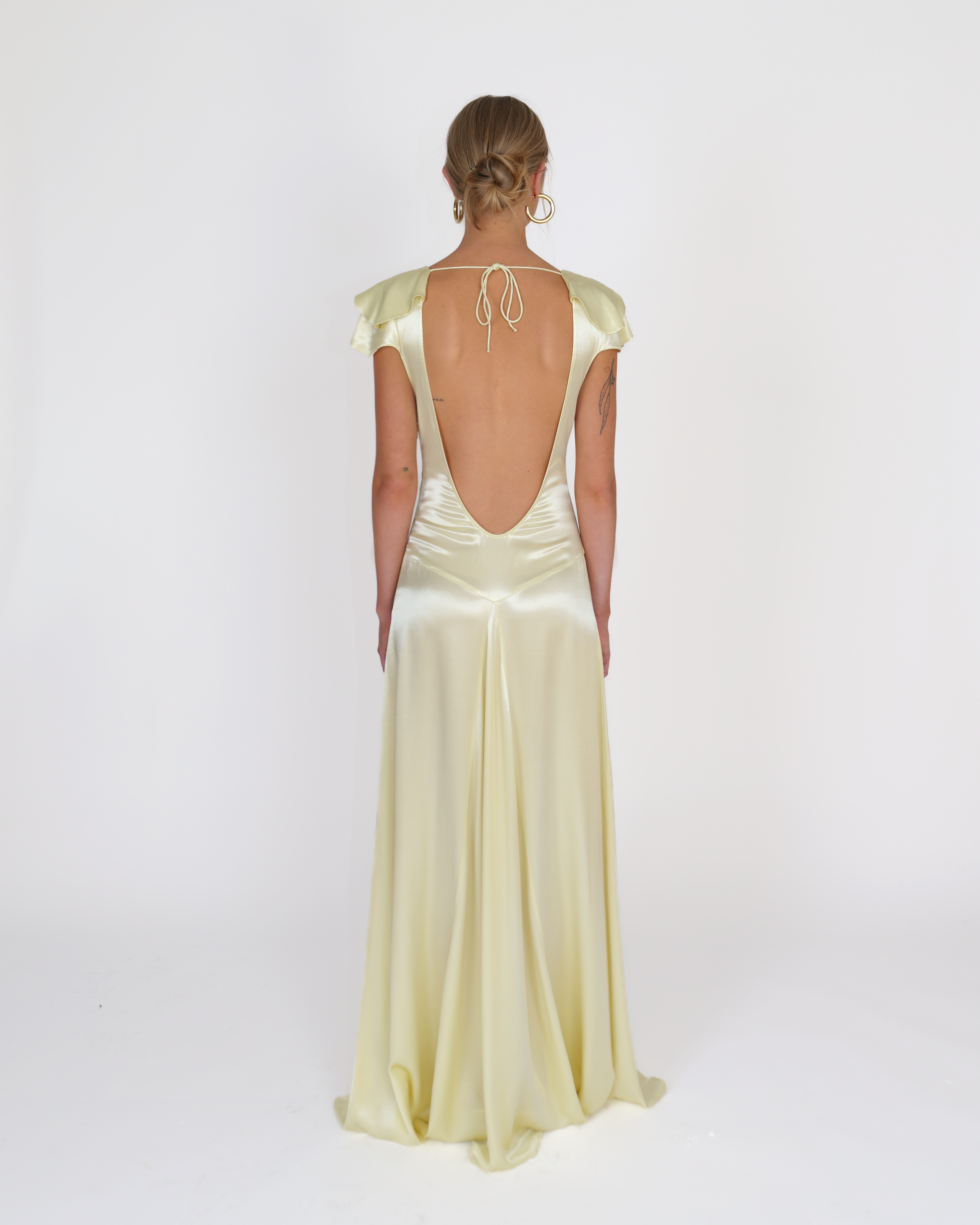 Evelyn Dress, Citrus BELSKI Evelyn Dress, Citrus BELSKI