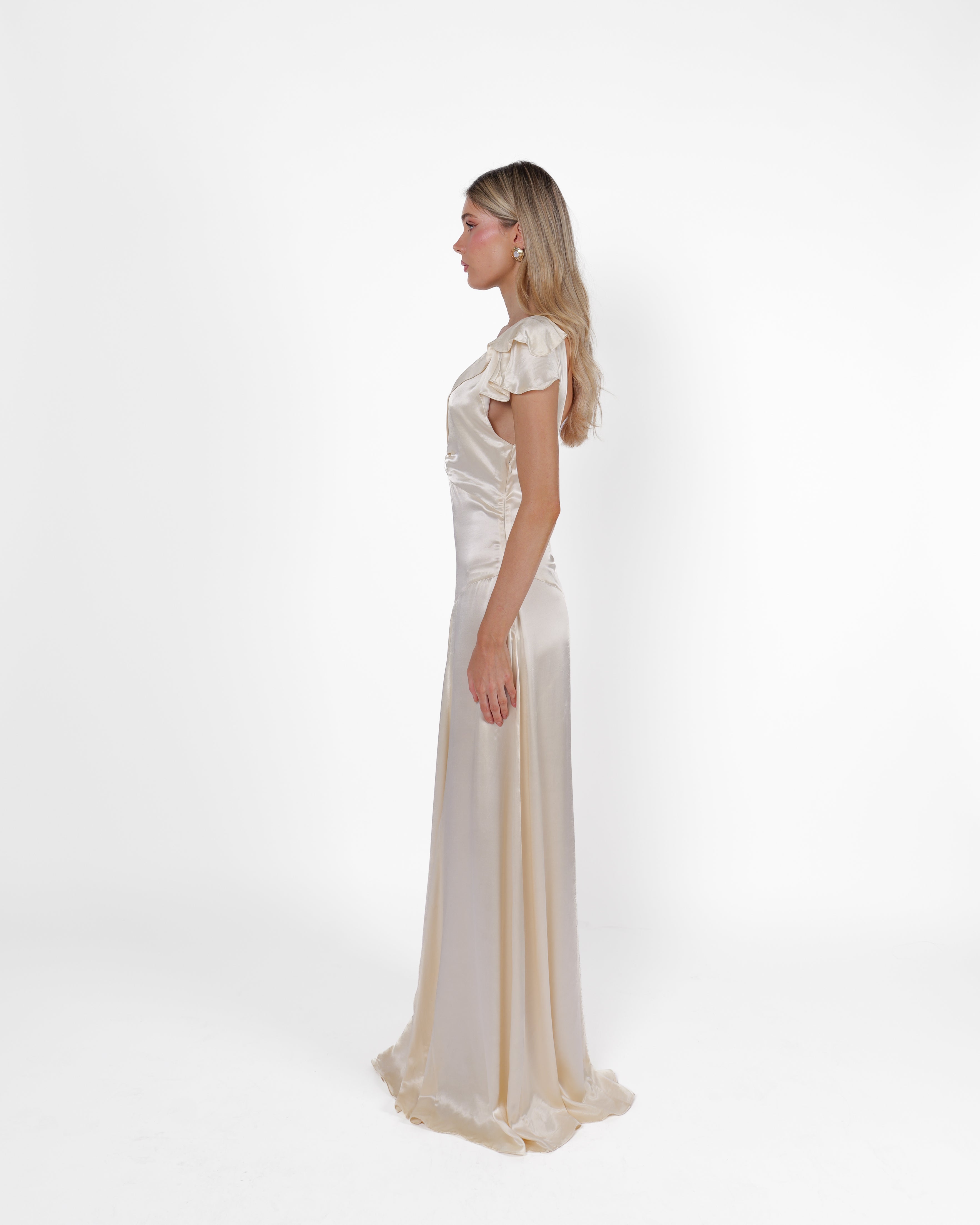 Evelyn Dress, Champagne