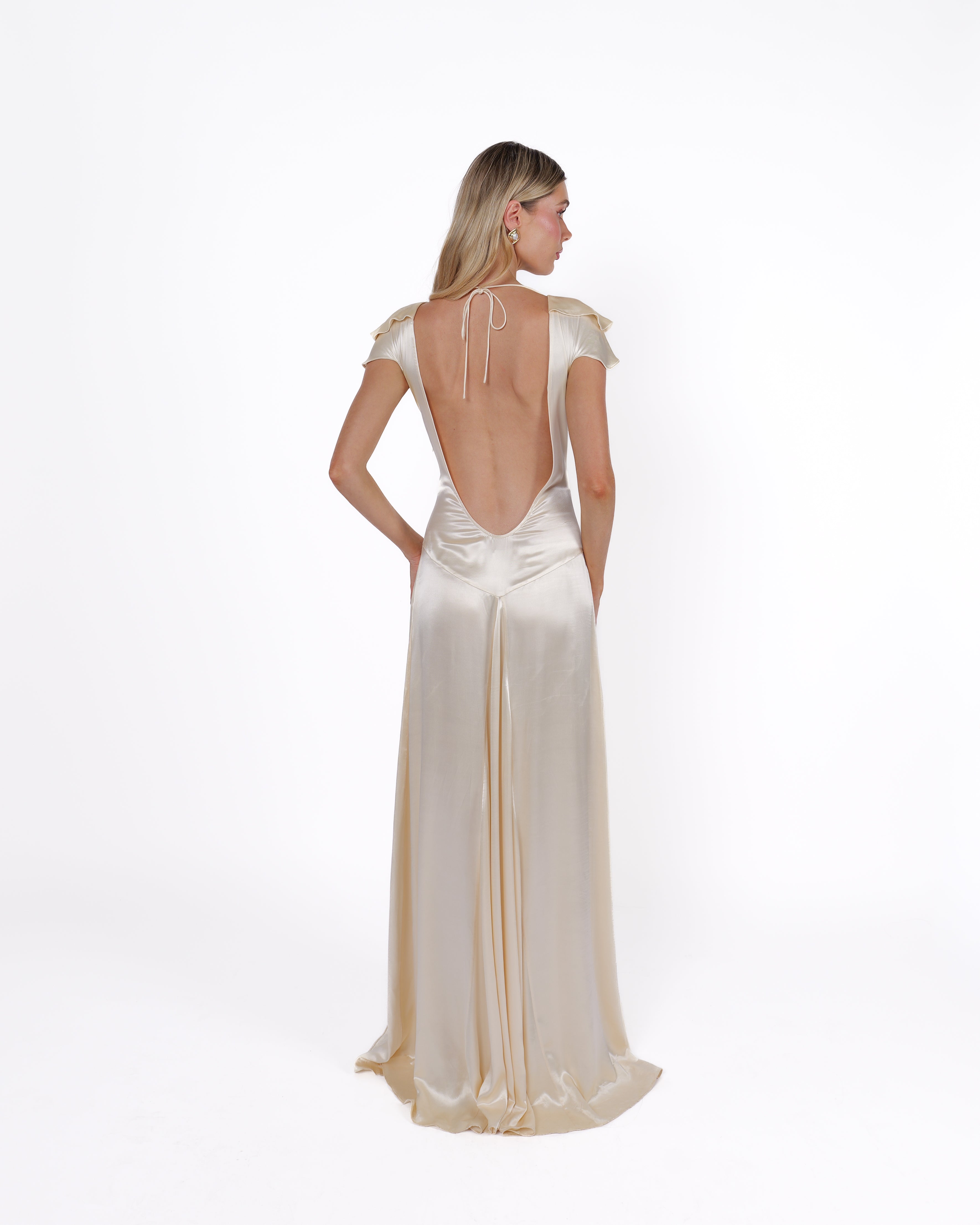 Evelyn Dress, Champagne