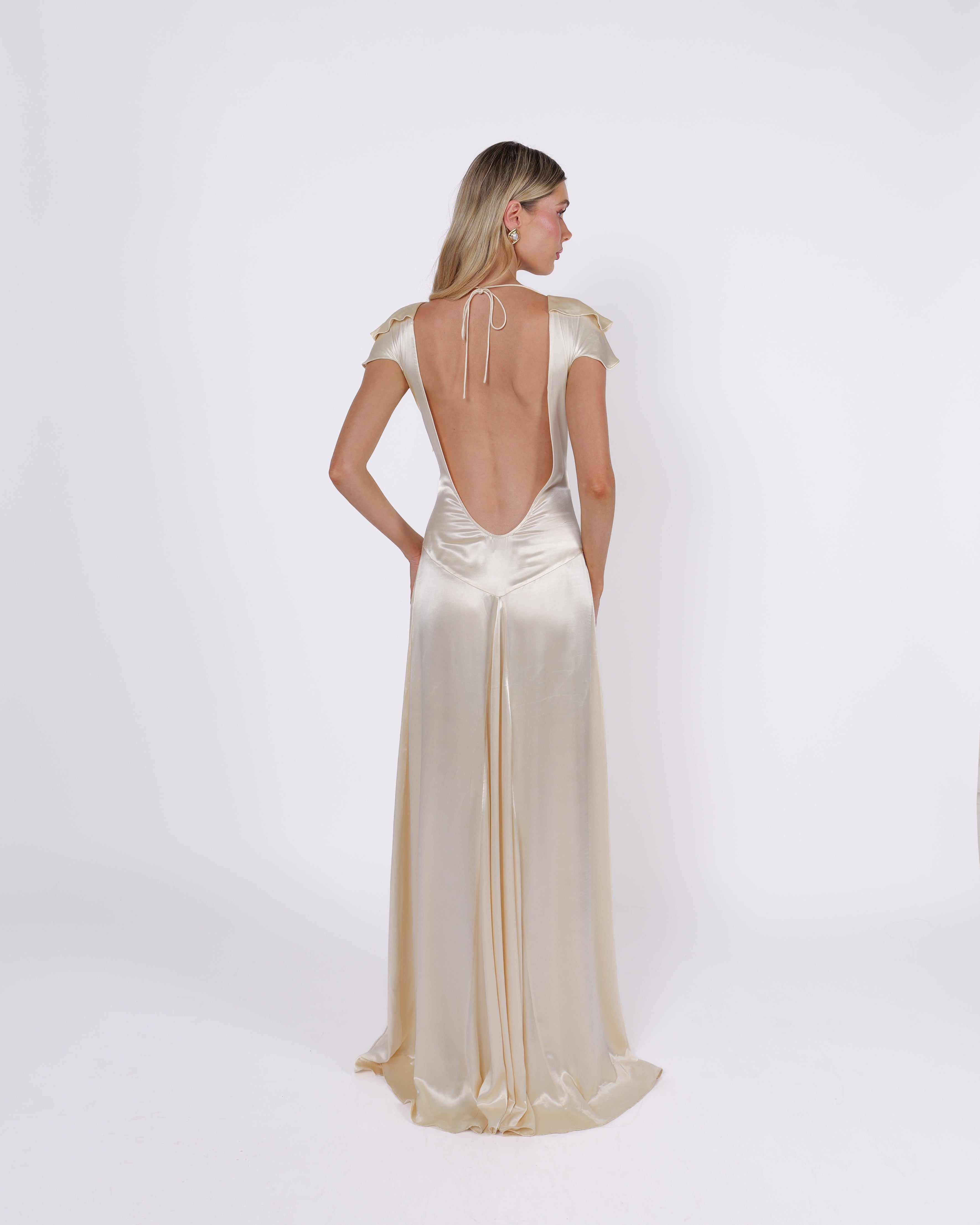 Evelyn Dress, Champagne