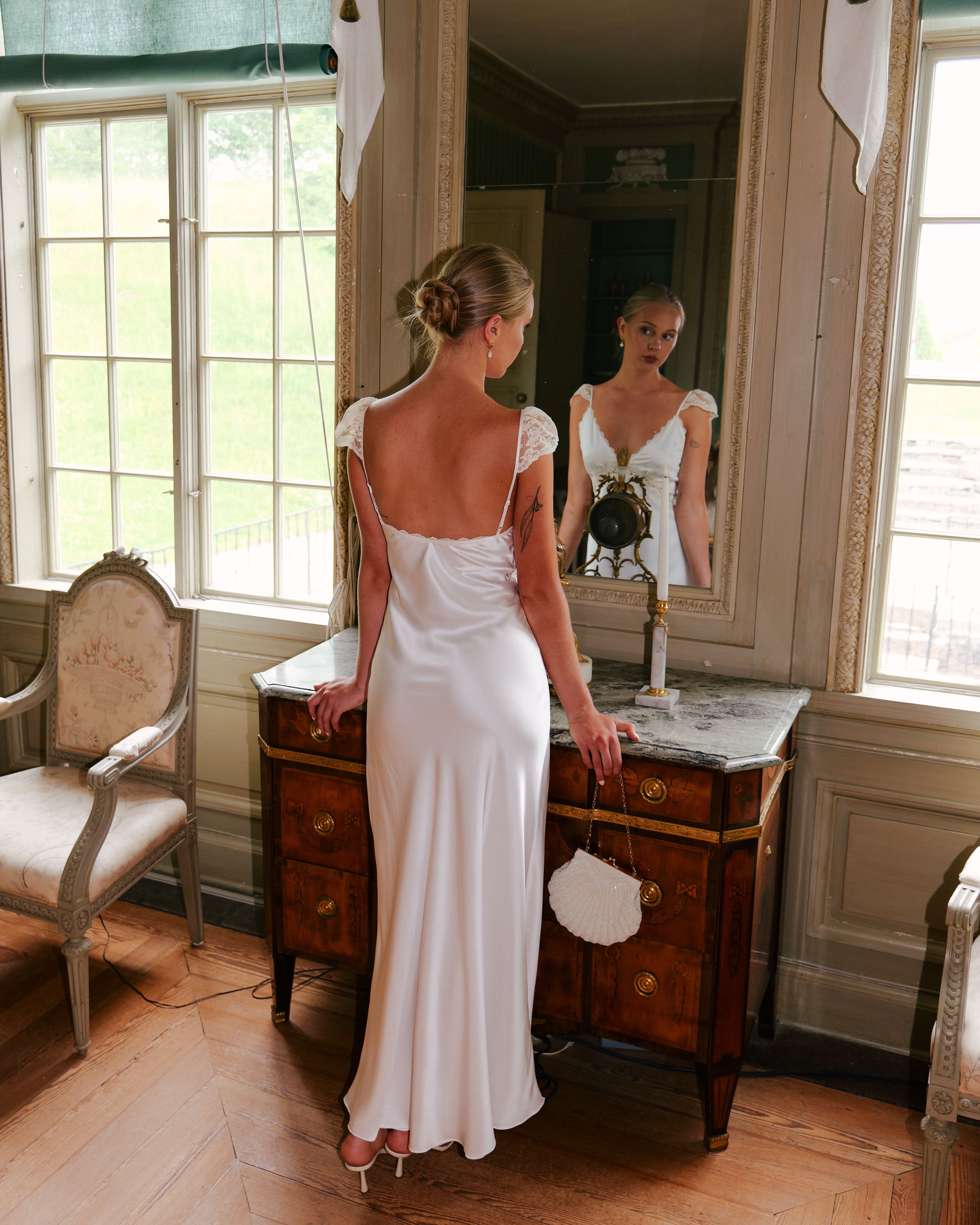 Elsa Dress, White
